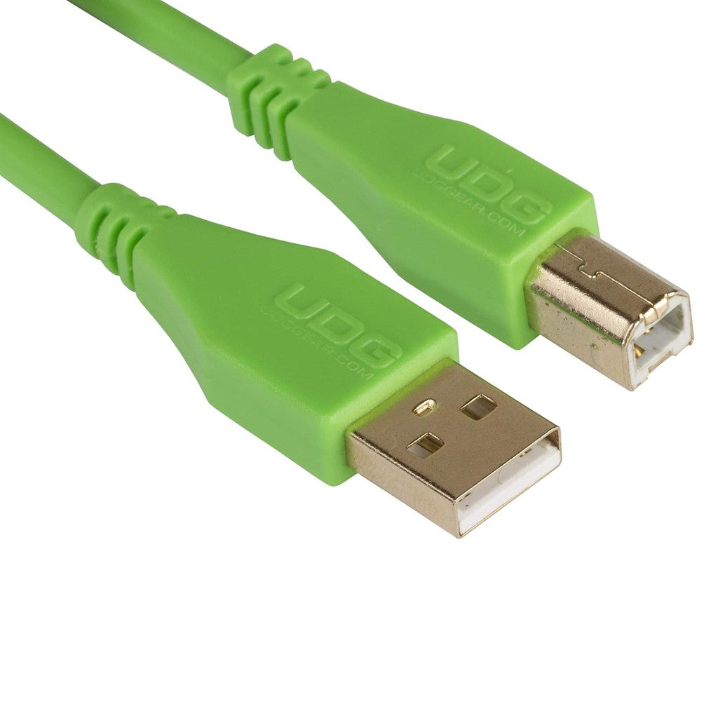 UDG Ultimate Audio Cable USB 2.0 A-B Green Straight 1m