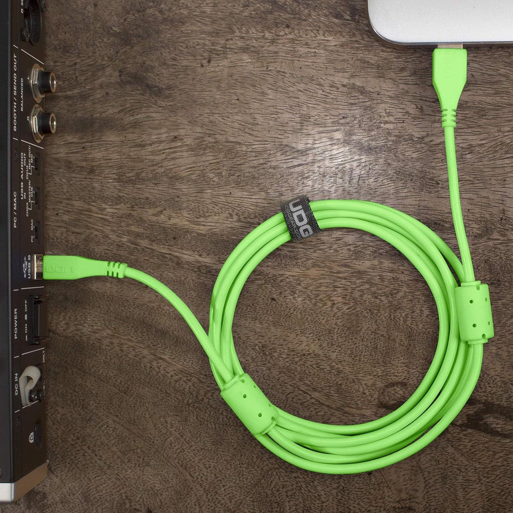UDG Ultimate Audio Cable USB 2.0 A-B Green Straight 1m