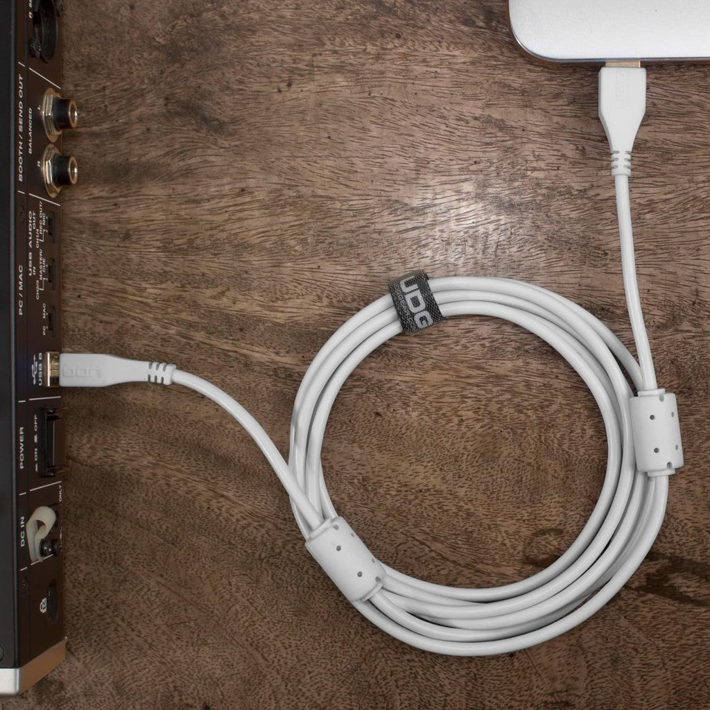 UDG Ultimate Audio Cable USB 2.0 A-B White Straight 1m