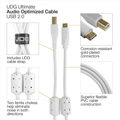 UDG Ultimate Audio Cable USB 2.0 C-B Light Straight 1.5m U96001 - White