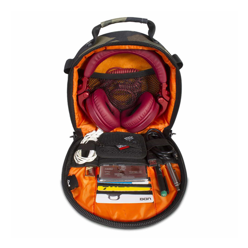 UDG Ultimate DIGI Headphone Bag Black Camo Orange Inside - U9950BC/OR