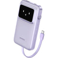 UGREEN 10000mAh Power Bank with Built-in Cable 15W PB511 - Purple
