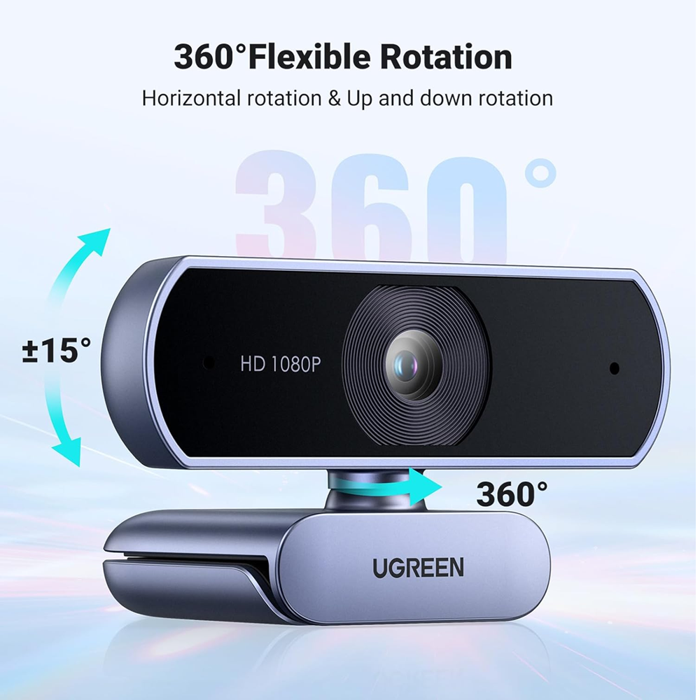 UGREEN – 1080P Webcam with Microphone - CM678