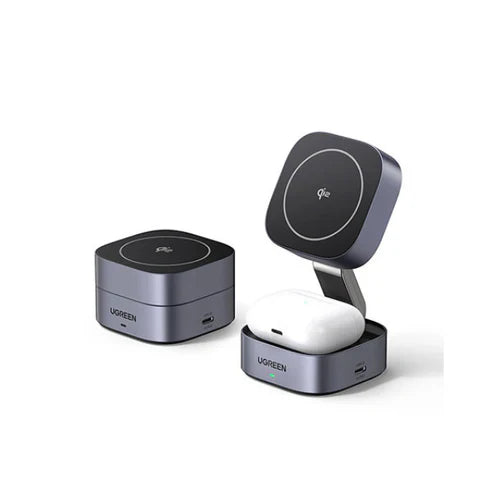 UGREEN 2-in-1 Magnetic Wireless Charger 15W W702