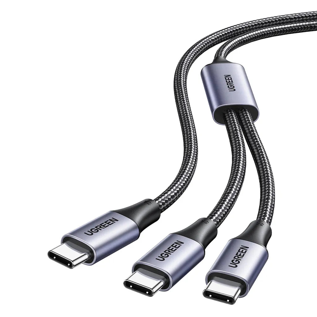 UGREEN 2-in-1 Universal PD Fast Charging Cable 5A Max 100W max black US561