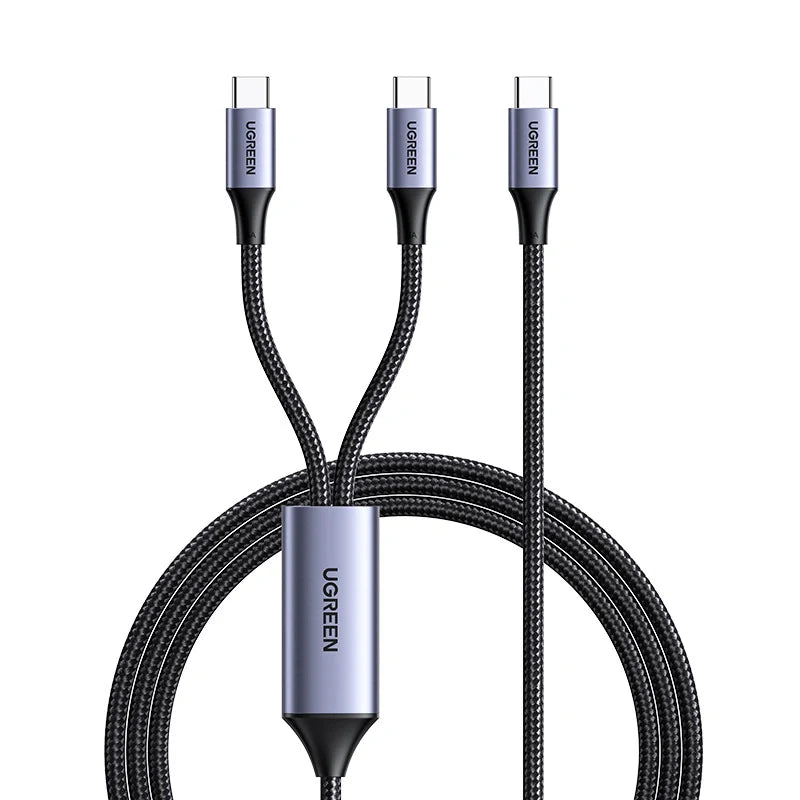 UGREEN 2-in-1 Universal PD Fast Charging Cable 5A Max 100W max black US561