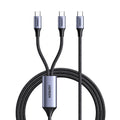 UGREEN 2-in-1 Universal PD Fast Charging Cable 5A Max 100W max black US561