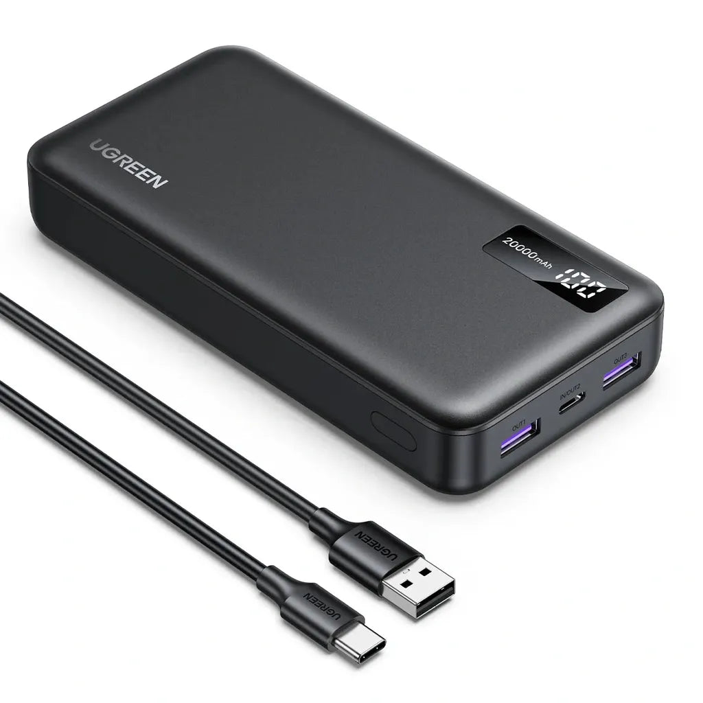 UGREEN 20000mAh PD-20W 2-way Fast Charging Black
