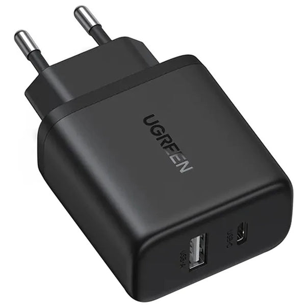 UGREEN 20W 2-Port Fast Charger UK Black - X227