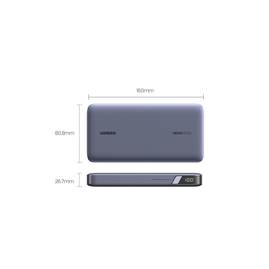 UGREEN 25000mAh 140W Power Bank with Built-in Cable PB205