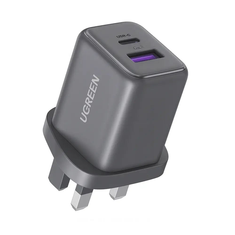 UGREEN 2-Port GaN Fast Charger - 30W / Space Grey
