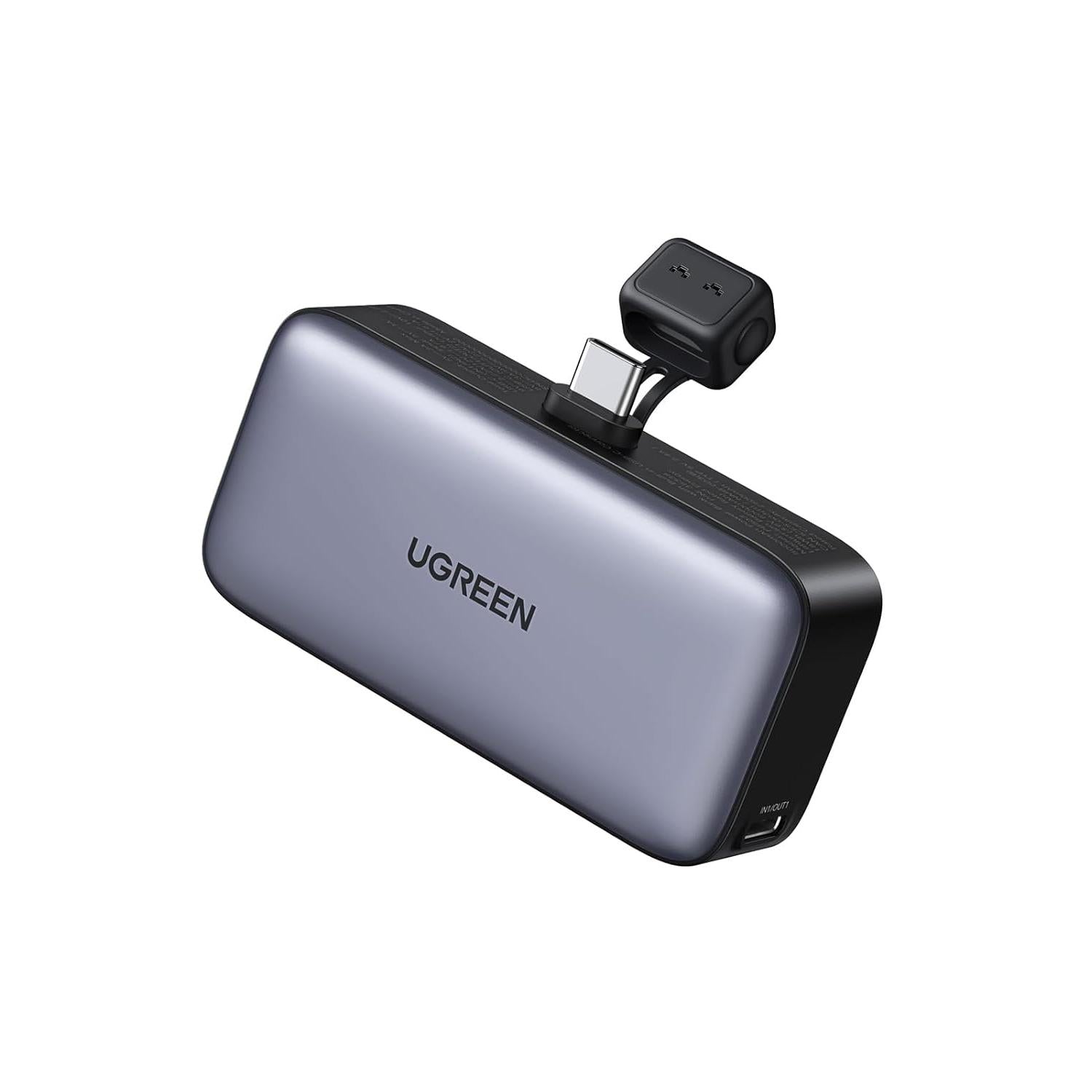 UGREEN 5000mAh PD-20W Power Bank with Built-in USB-C Connector - PB503