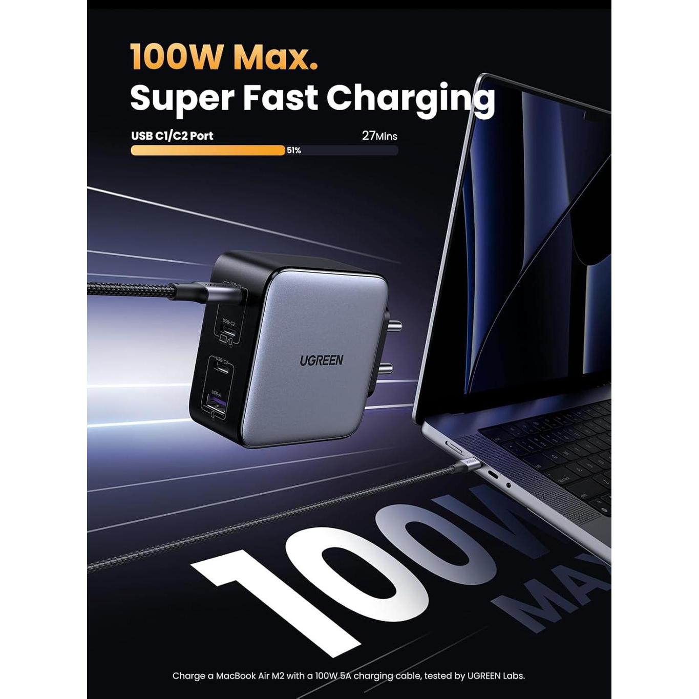 UGREEN GaN Fast Charger 100W UK - CD226