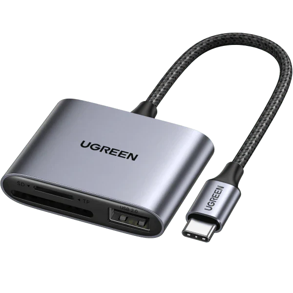 UGREEN Multifunction Card Reader USB-C to SD card slot TF card slot USB-A - CM387