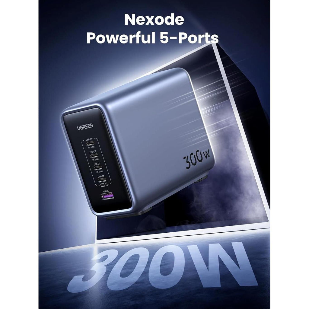 UGREEN Nexode 300W 5-Port PD GaN Fast Charger UK - CD333