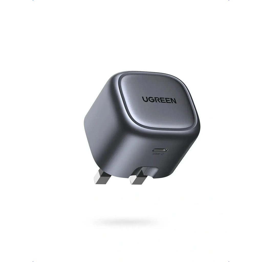 UGREEN Nexode 30W USB-C PD GaN Fast Charger UK -folding foot Black - CD305
