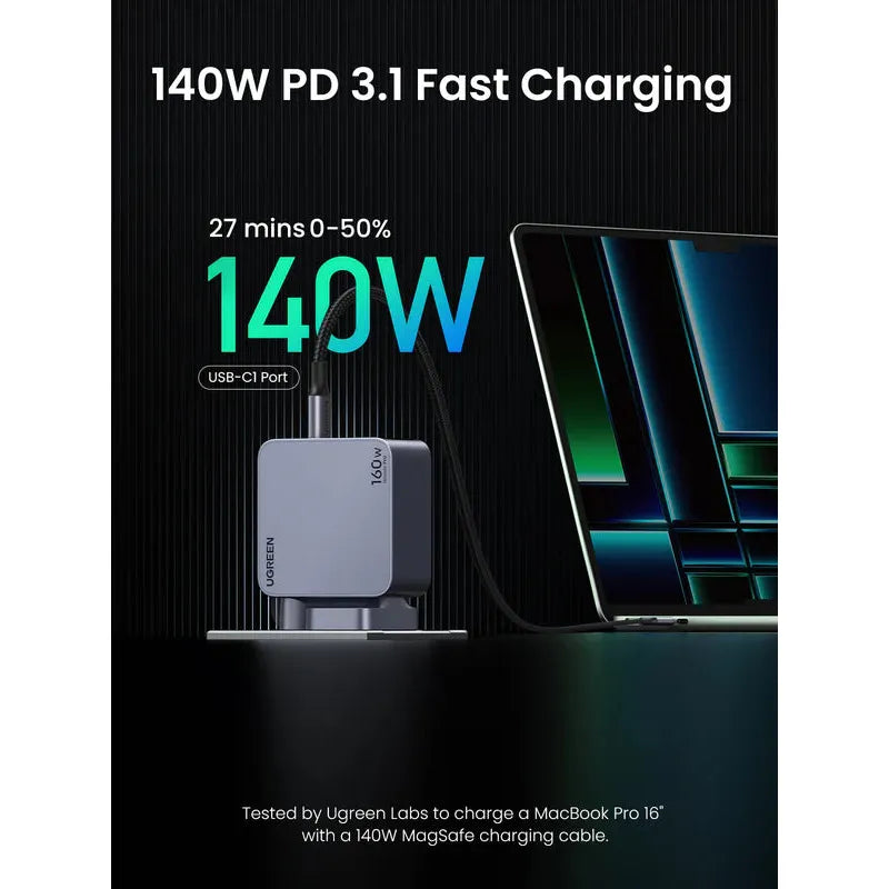 UGREEN Nexode Pro 160W 4-Port GaN Fast Charger Set - UK X763