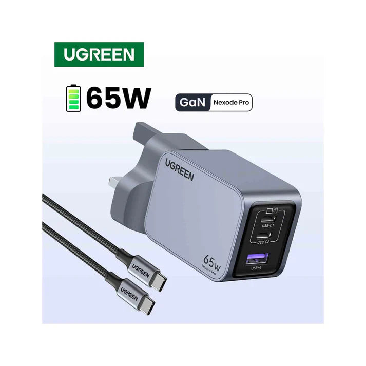 UGREEN Nexode Pro 65W 3-Port GaN Fast Charger UK-X755