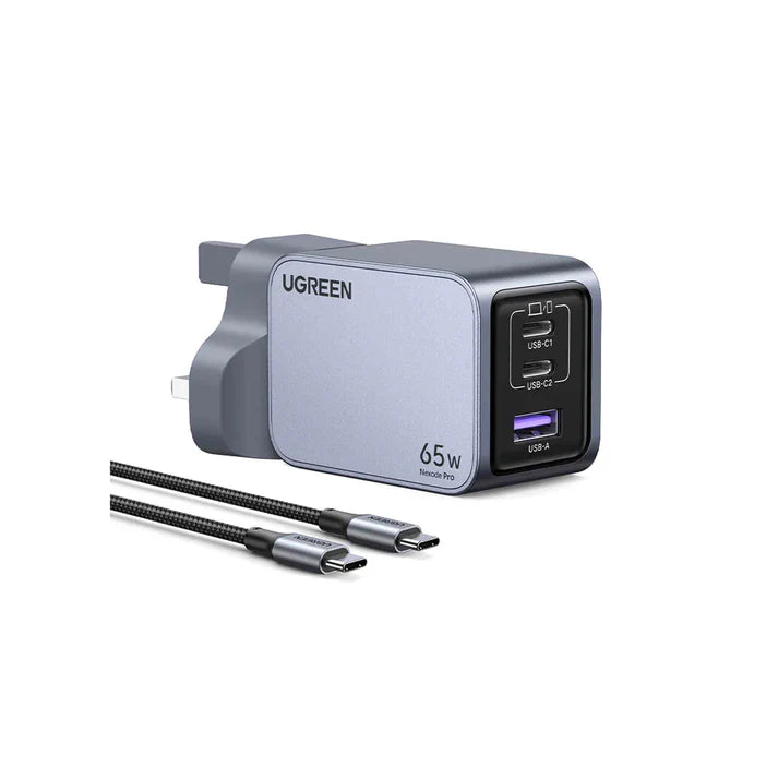 UGREEN Nexode Pro 65W 3-Port GaN Fast Charger UK-X755