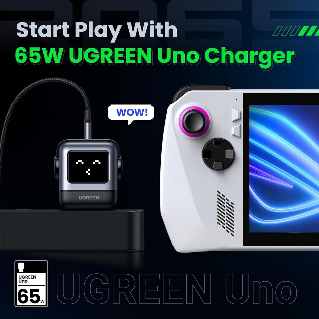 UGREEN Nexode RG 65W 3-Port GaN Fast Charger UK Grey - CD361