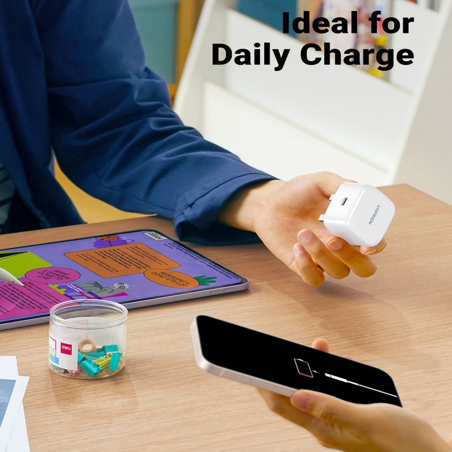UGREEN PD 20w Fast Charger UK White - CD137-W