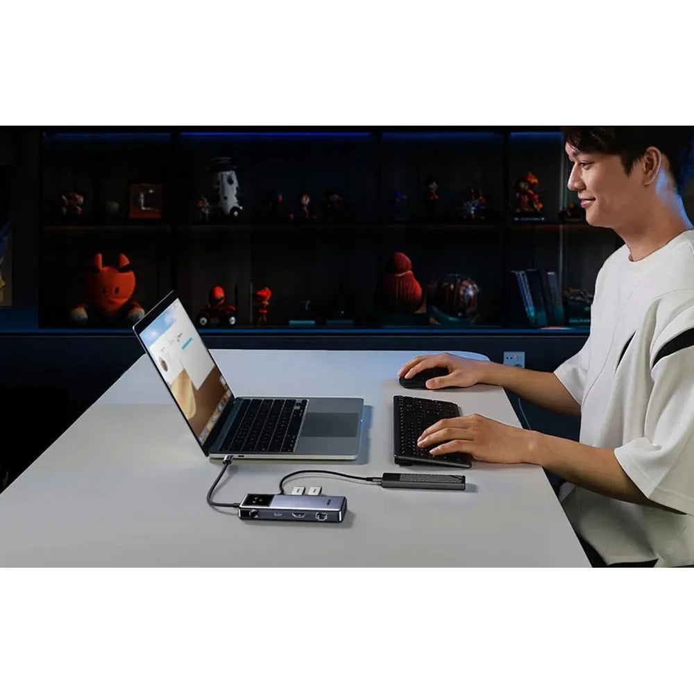 UGREEN QPai Pro 7-in-1 USB-C Hub - Ethernet / HDMI / USB-C / USB-A / PD 100W