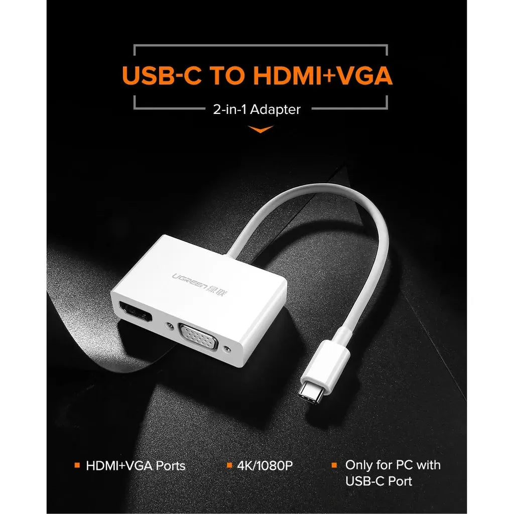 UGREEN Type C to HDMI + VGA Converter – MM123