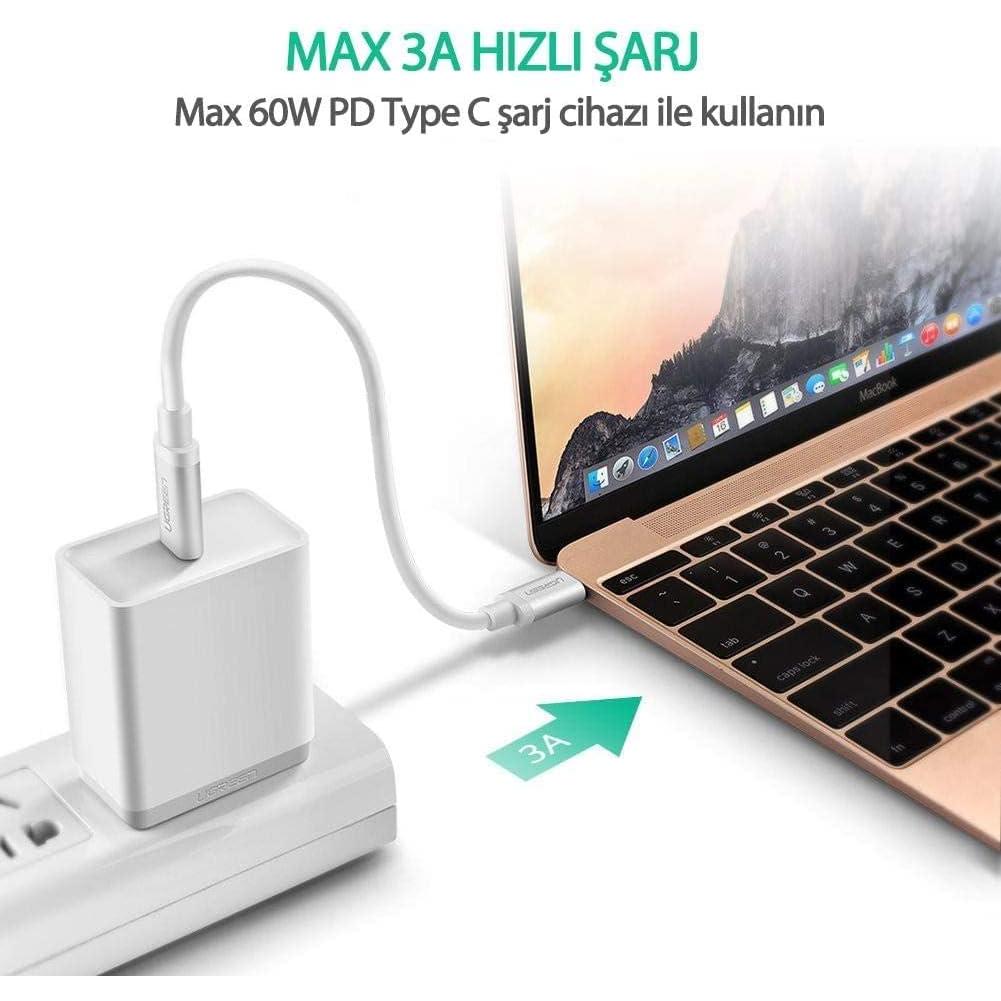 UGREEN USB 2.0 C M/M ABS Cover 1m (White) 60W US264