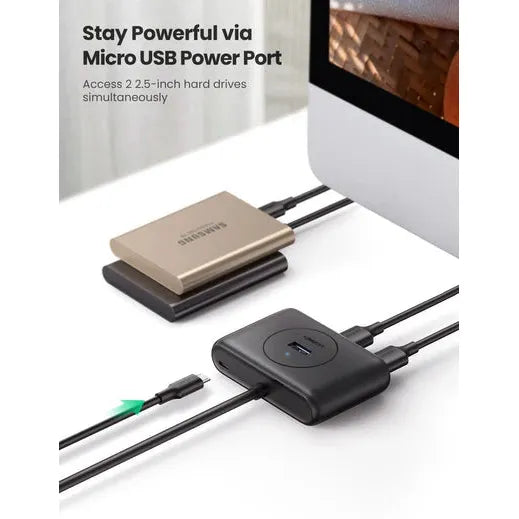 UGREEN USB 3.0 Hub - 1 Meter / Black