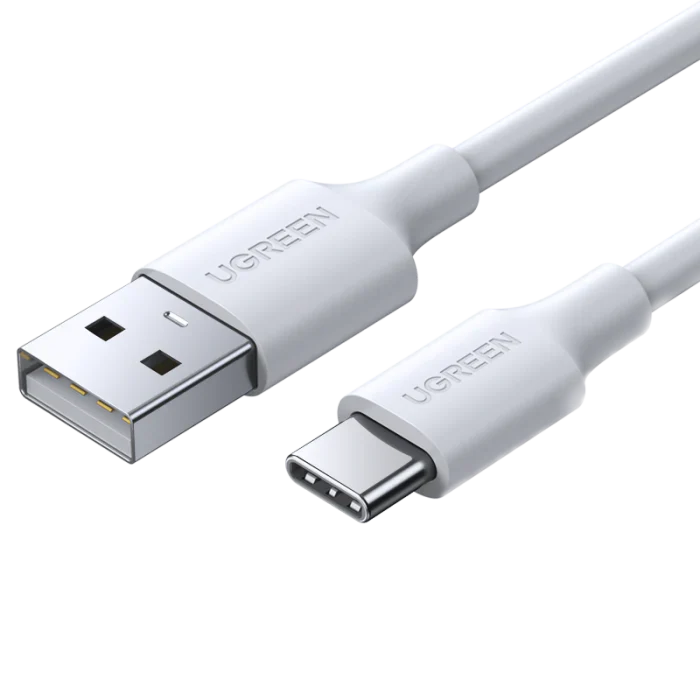 UGREEN USB-A 2.0 to USB-C Cable Nickel Plating 1.5m White - US287