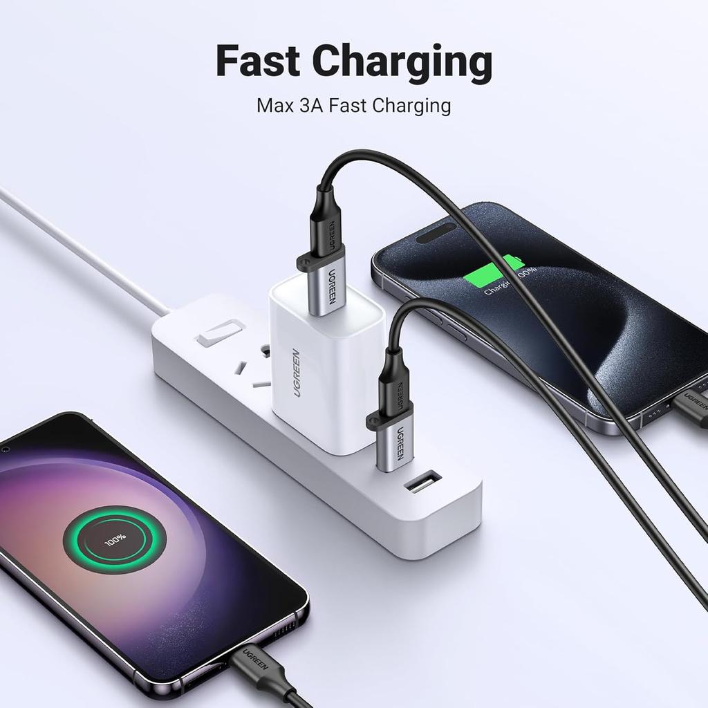 UGREEN USB-A 3.0 to USB-C Adapter Grey- US276
