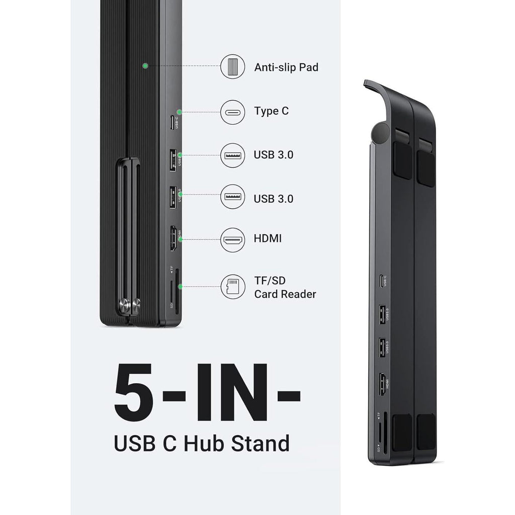UGREEN USB-C to 2*USB3.0+HDMI+SD+TF Card Reader Docking Station - CM359