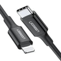 UGREEN USB-C to Lightning Cable - 1 Meter / 60W / Black