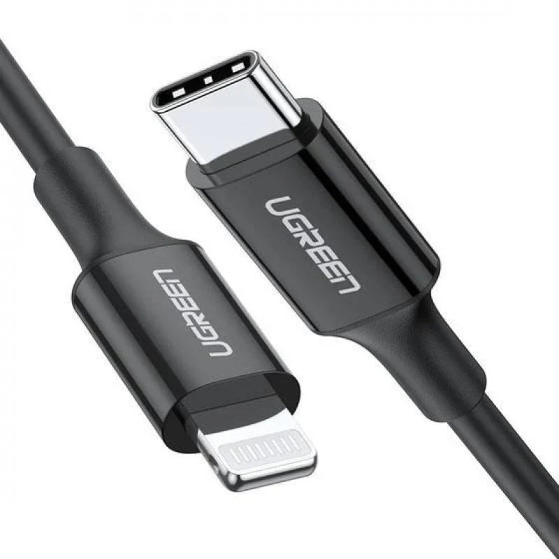 UGREEN USB-C to Lightning Cable - 1 Meter / 60W / Black
