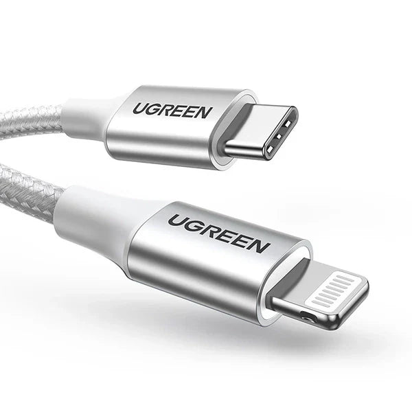 UGREEN USB-C to Lightning Cable - 1 Meter / Silver