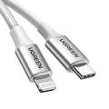UGREEN USB-C to Lightning Cable - 1 Meter / Silver