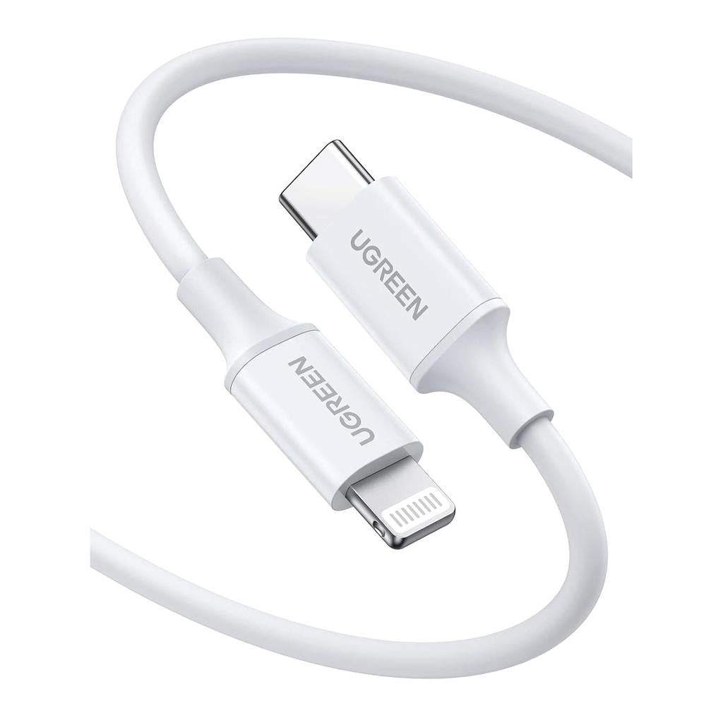 UGREEN USB-C to Lightning Cable M/M Nickel Plating ABS Shell 1.5m White - US171