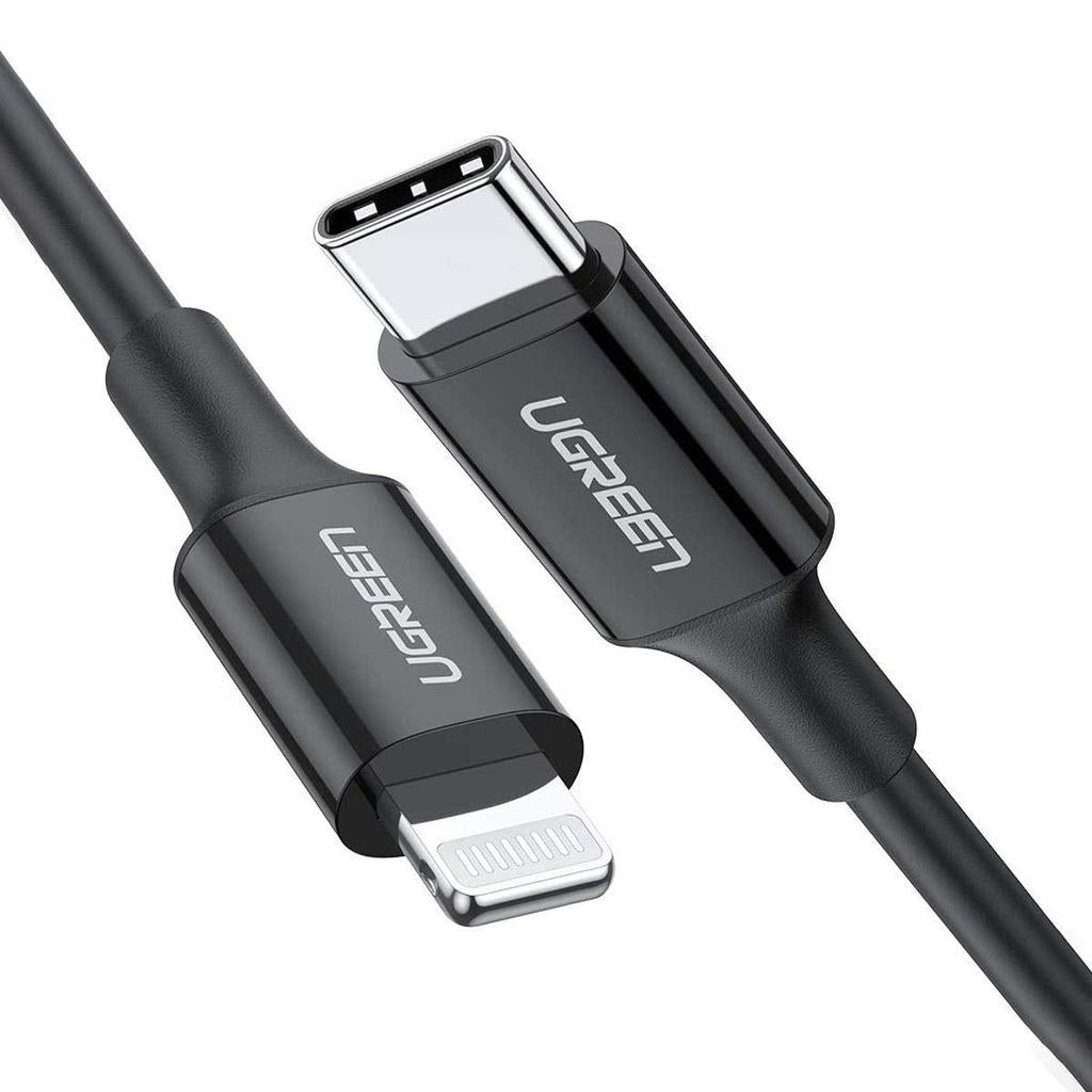 UGREEN USB-C to Lightning M/M Cable Rubber Shell 2m Black - US171