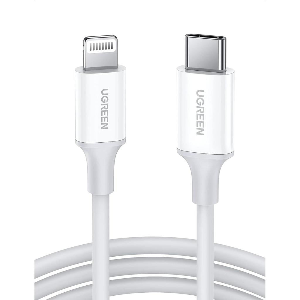 UGREEN USB-C to Lightning M/M Cable Rubber Shell 2m White - US171
