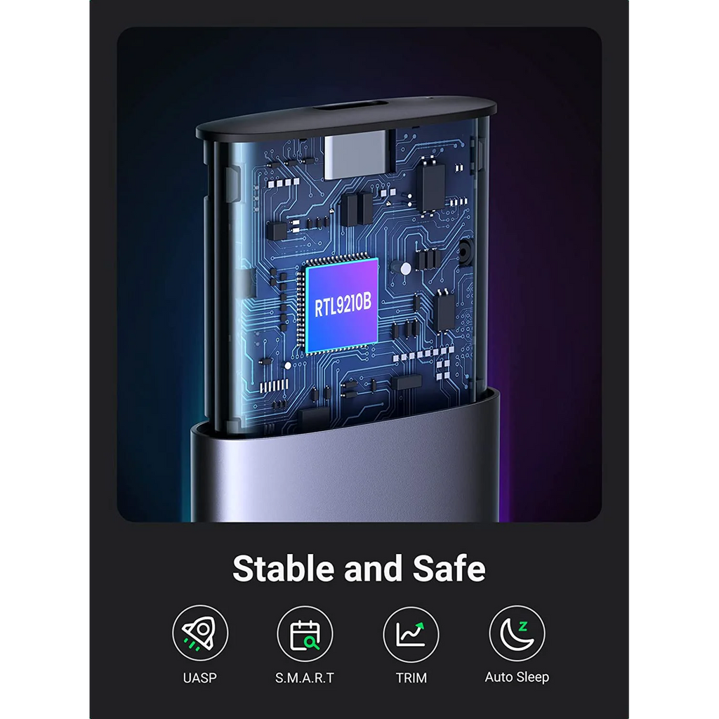 UGREEN USB-C to M.2 B-Key Hard Drive Enclosure 5Gbps 50cm CM400