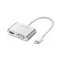 UGREEN USB Type C to HDMI + VGA Converter - White