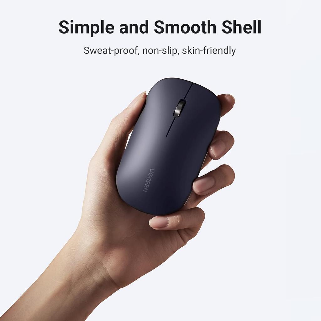 UGREEN Ultra Slim Portable Wireless Mouse (Black)-MU001