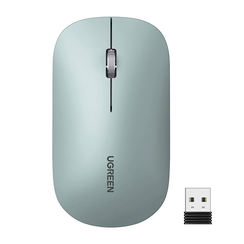 UGREEN Ultra Slim Portable Wireless Mouse (Green)-MU001