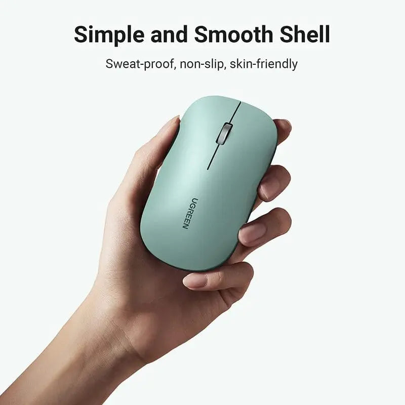 UGREEN Ultra Slim Portable Wireless Mouse (Green)-MU001