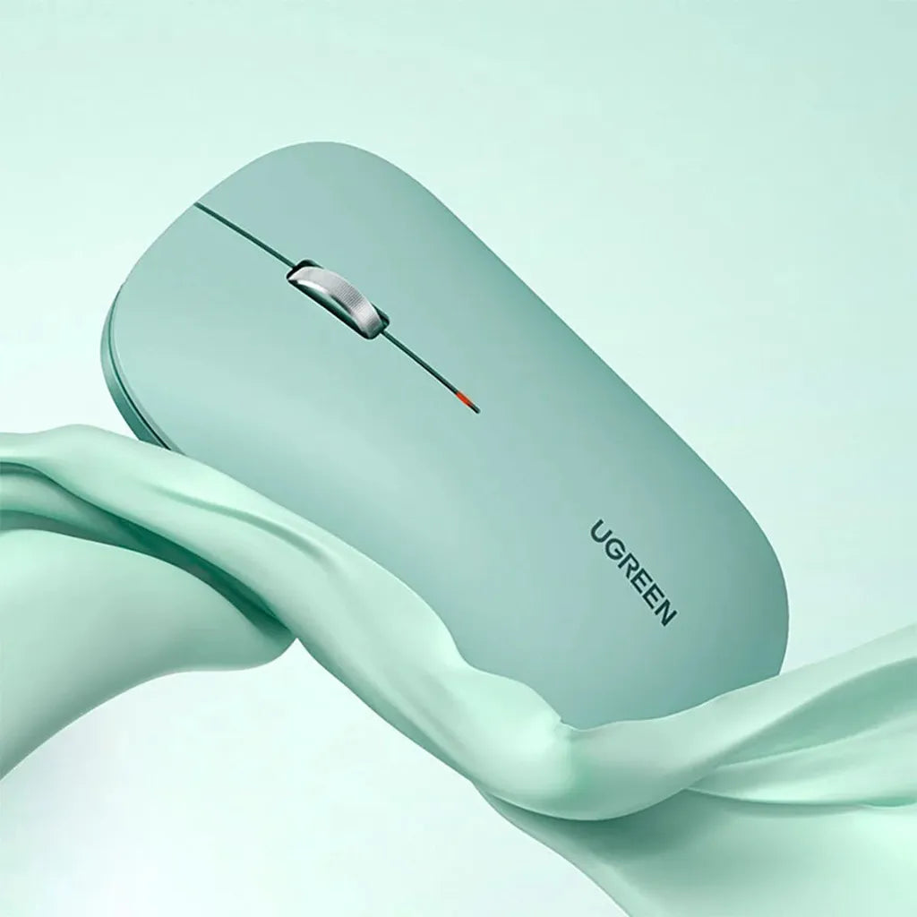 UGREEN Ultra Slim Portable Wireless Mouse (Green)-MU001