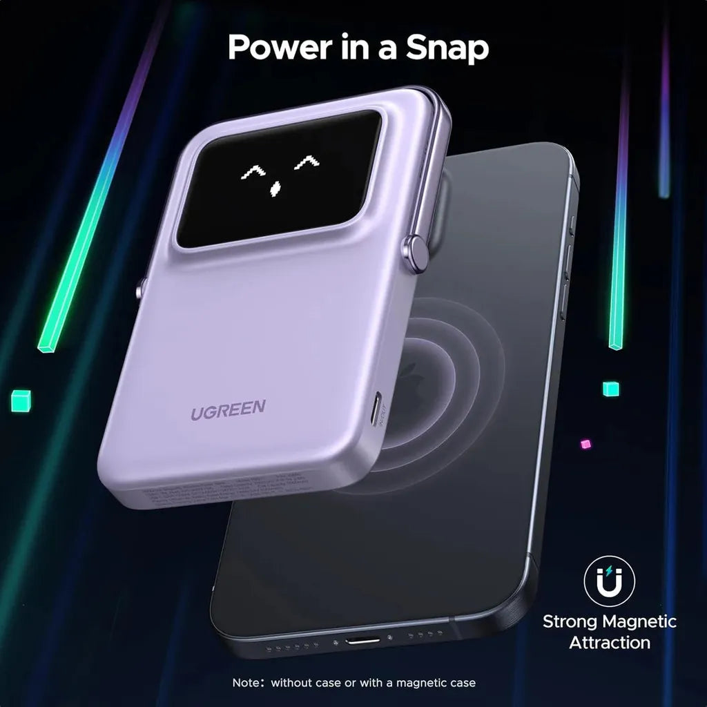 UGREEN Uno 5000mAh 20W Magnetic Wireless Power Pink
