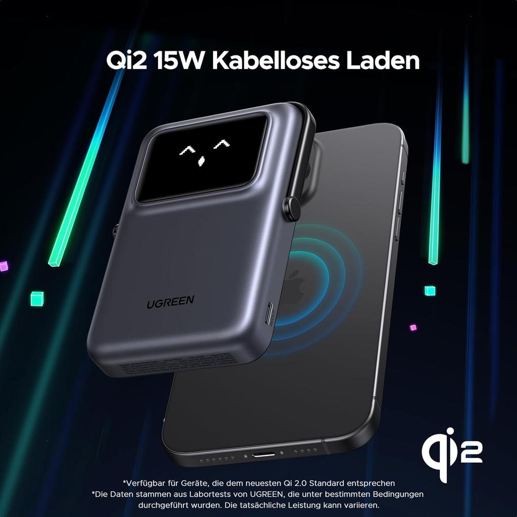 UGREEN Uno Magnetic Wireless Power Bank 10000mAh 15W PB764
