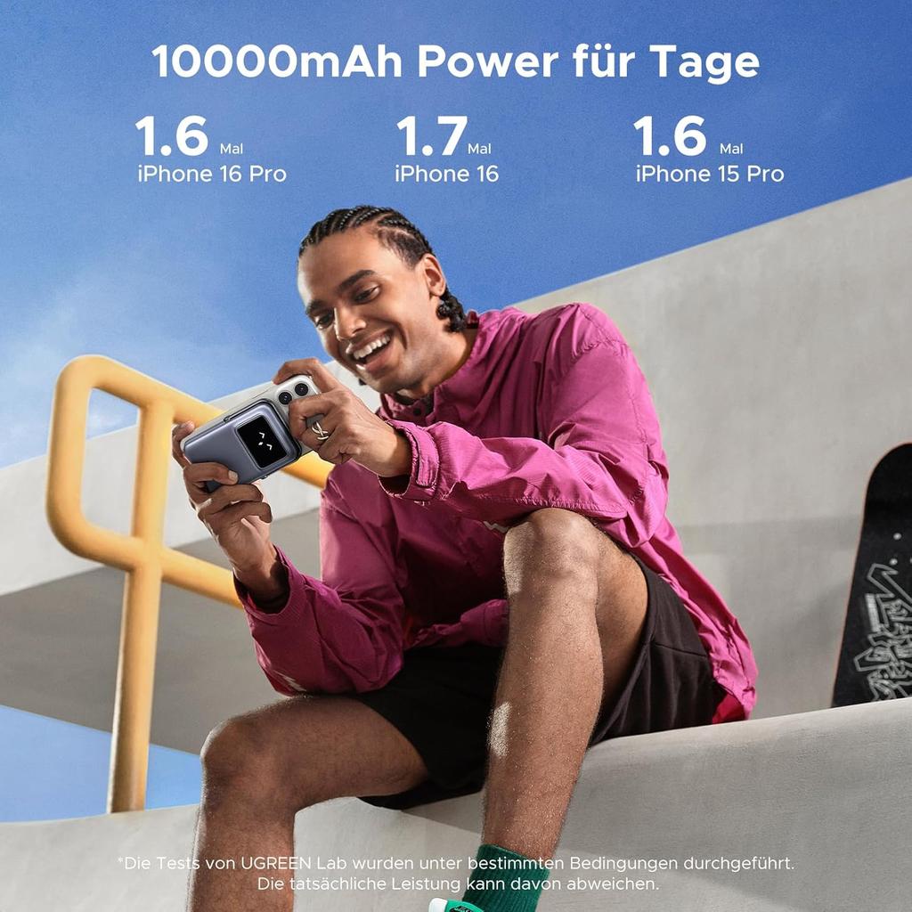 UGREEN Uno Magnetic Wireless Power Bank 10000mAh 15W PB764
