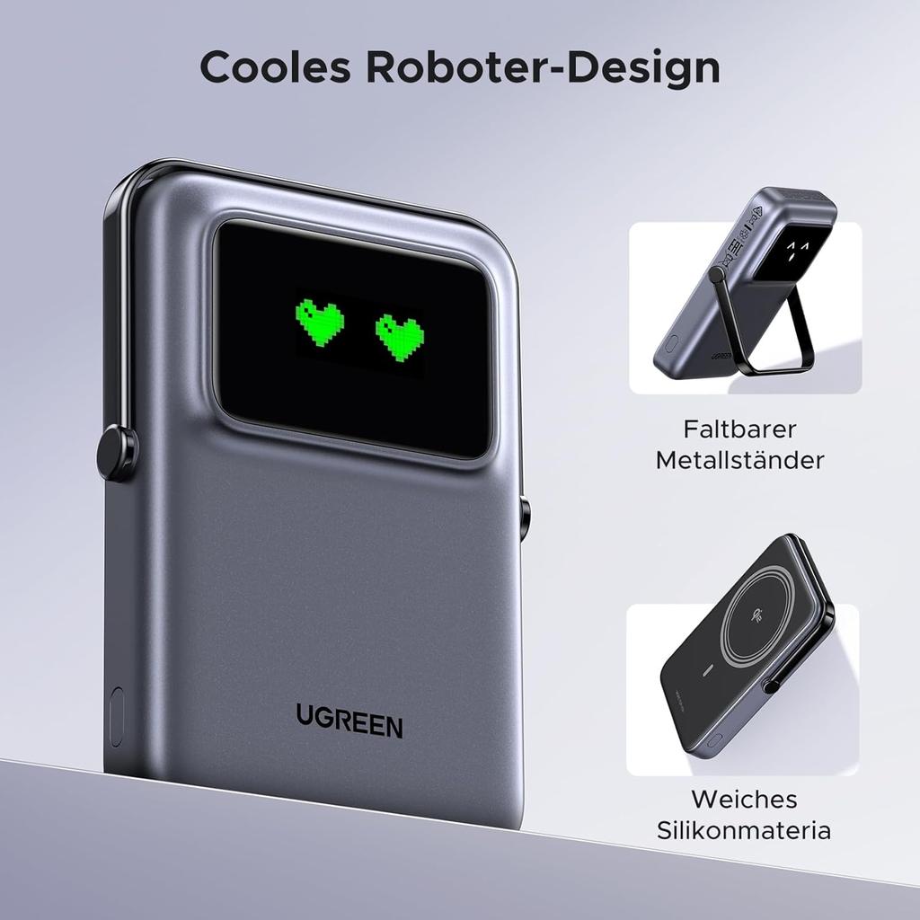 UGREEN Uno Magnetic Wireless Power Bank 10000mAh 15W PB764