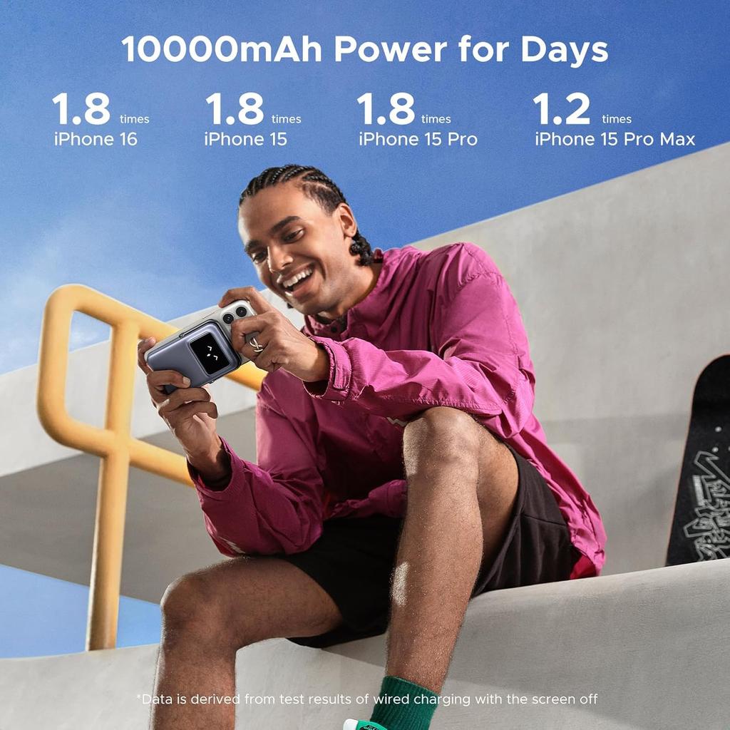 UGREEN Uno Magnetic Wireless Power Bank 10000mAh 20W - PB572